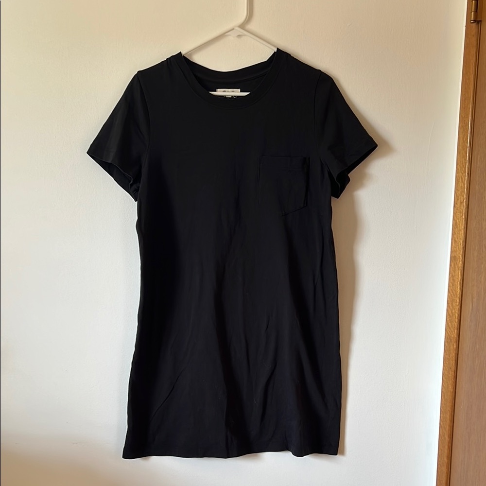 Madewell Black T-Shirt Mini Dress